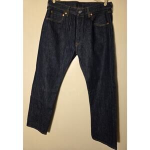 Levis 501 Jeans Mens 33x30 Dark Wash CW 22